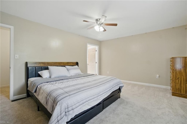 2613 Cedar Rd, Chesapeake, VA 23323 - bedroom featuring carpet floors, baseboards, and ceiling fan