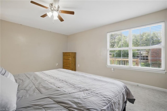 2613 Cedar Rd, Chesapeake, VA 23323 - bedroom featuring carpet floors, baseboards, and a ceiling fan