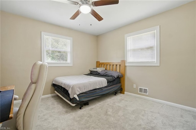 2613 Cedar Rd, Chesapeake, VA 23323 - bedroom with carpet floors, baseboards, and ceiling fan