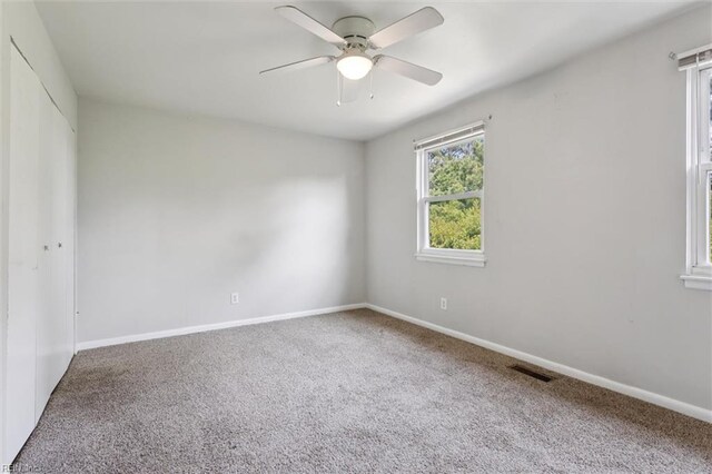 3054 Comte Ct, Virginia Beach, VA 23453 - carpeted empty room with a ceiling fan and baseboards