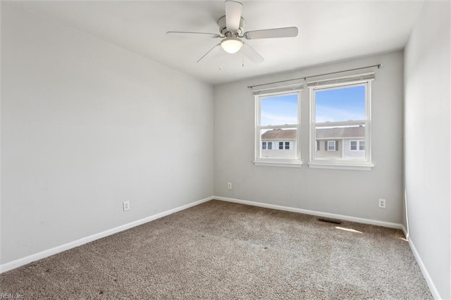 3054 Comte Ct, Virginia Beach, VA 23453 - carpeted empty room with baseboards and a ceiling fan