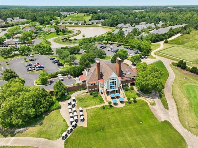 5891 Chaucer Dr, Providence Forge, VA 23140 - bird's eye view of a nearby body of water and a golf course