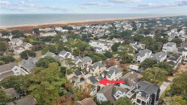 211 86th St Unit F, Virginia Beach, VA 23451 - aerial view of property and surrounding area with expansive coastline and nearby suburban area