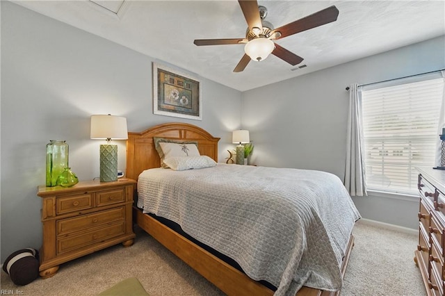 13435 Prince Andrew Trl, Carrollton, VA 23314 - bedroom with light colored carpet, baseboards, and ceiling fan