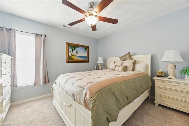 13435 Prince Andrew Trl, Carrollton, VA 23314 - bedroom featuring light colored carpet, baseboards, and ceiling fan