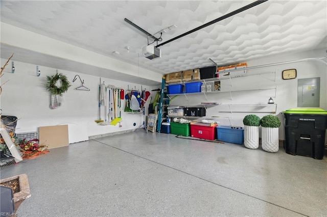 13435 Prince Andrew Trl, Carrollton, VA 23314 - garage featuring electric panel and a garage door opener