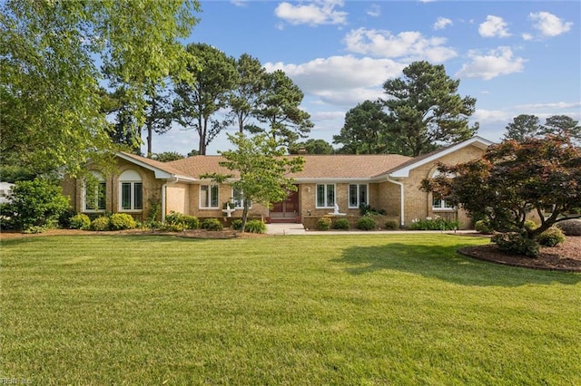 2438 Blue Castle Ct, Virginia Beach, VA 23454 - single story home with a front yard and brick siding
