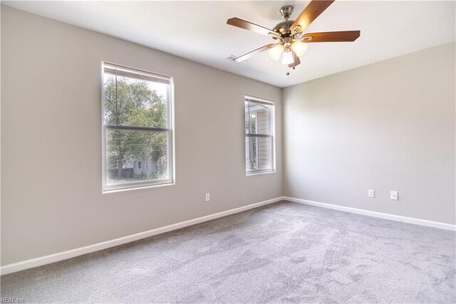 1808 Princeton Ave, Norfolk, VA 23523 - empty room featuring carpet floors, baseboards, and ceiling fan