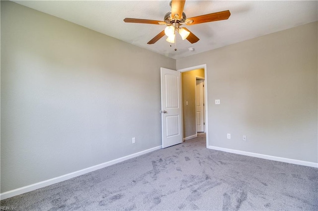 1808 Princeton Ave, Norfolk, VA 23523 - empty room featuring baseboards, carpet floors, and ceiling fan