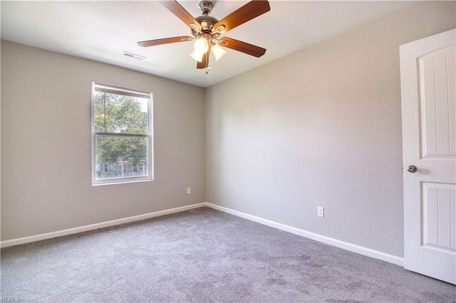 1808 Princeton Ave, Norfolk, VA 23523 - empty room with carpet, a ceiling fan, and baseboards