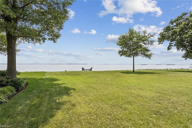 4002 Chesapeake Ave, Hampton, VA 23669 - view of green lawn with a water view