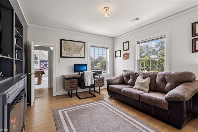 4002 Chesapeake Ave, Hampton, VA 23669 - office featuring light wood finished floors and crown molding