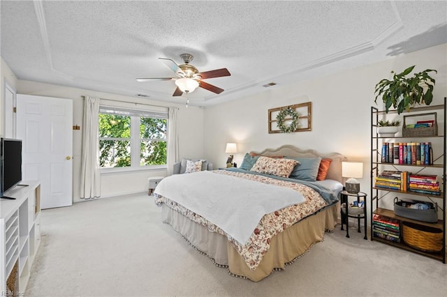 2753 Elson Green Ave, Virginia Beach, VA 23456 - bedroom with a textured ceiling, light colored carpet, and a ceiling fan