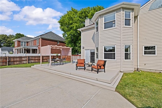 2753 Elson Green Ave, Virginia Beach, VA 23456 - rear view of property with a patio area and a chimney