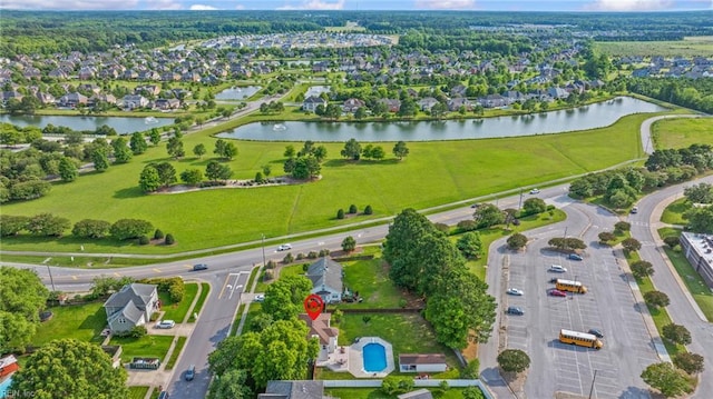 2753 Elson Green Ave, Virginia Beach, VA 23456 - aerial overview of property's location with a large body of water and nearby suburban area