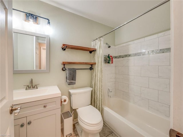 1803 Revere Dr, Hampton, VA 23664 - bathroom with vanity, toilet, and shower / bath combo