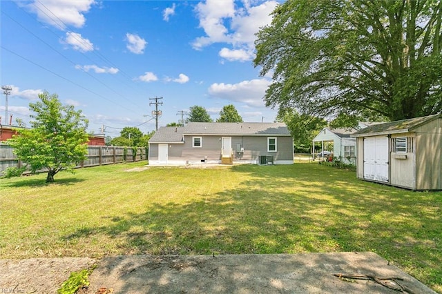 4 Greenwood Dr, Hampton, VA 23666 - rear view of house with a patio area, central air condition unit, and entry steps