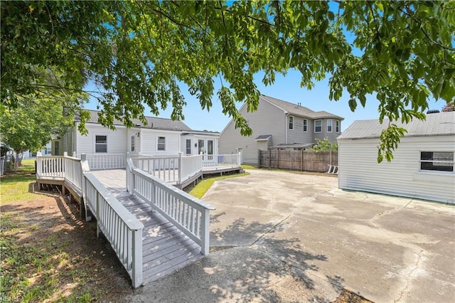 1020 Philpotts Rd, Norfolk, VA 23513 - back of property featuring a patio area, a deck, and a residential view
