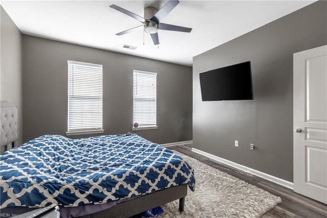 1400 Granby St Unit 413, Norfolk, VA 23510 - bedroom featuring wood finished floors, baseboards, and ceiling fan