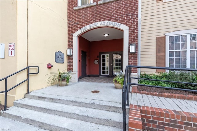 1400 Granby St Unit 413, Norfolk, VA 23510 - property entrance featuring french doors and brick siding