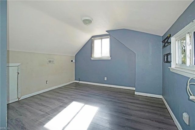 3124 Choctaw Dr, Virginia Beach, VA 23464 - bonus room featuring wood finished floors, vaulted ceiling, and baseboards