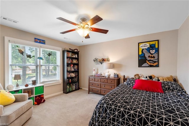 4712 Condor Dr, Chesapeake, VA 23321 - bedroom featuring carpet floors, baseboards, and ceiling fan