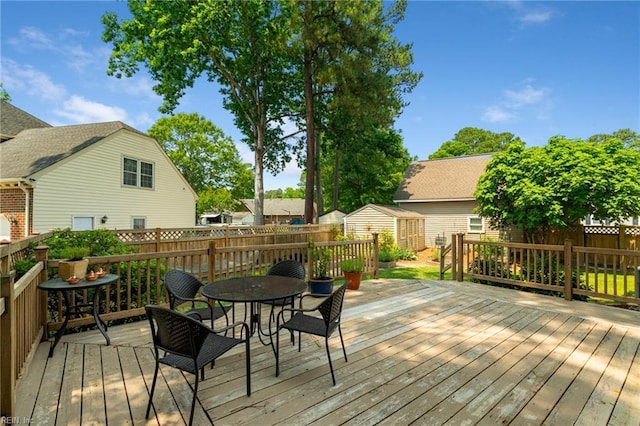 4712 Condor Dr, Chesapeake, VA 23321 - deck with a fenced backyard and outdoor dining space