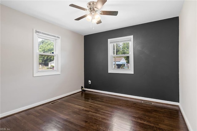 14 N Walker Rd, Hampton, VA 23666 - unfurnished room with wood finished floors, a ceiling fan, and baseboards