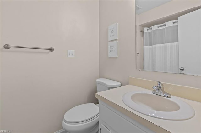 1216 New Born Ct, Chesapeake, VA 23322 - bathroom with vanity, toilet, and a shower with curtain