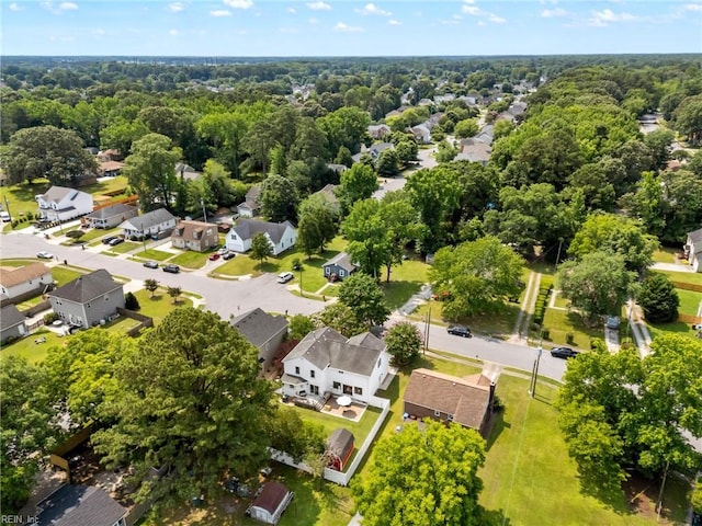 1216 New Born Ct, Chesapeake, VA 23322 - aerial perspective of suburban area featuring a heavily wooded area