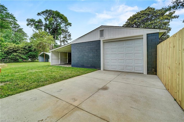 116 Odd Rd, Poquoson, VA 23662 - detached garage with concrete driveway