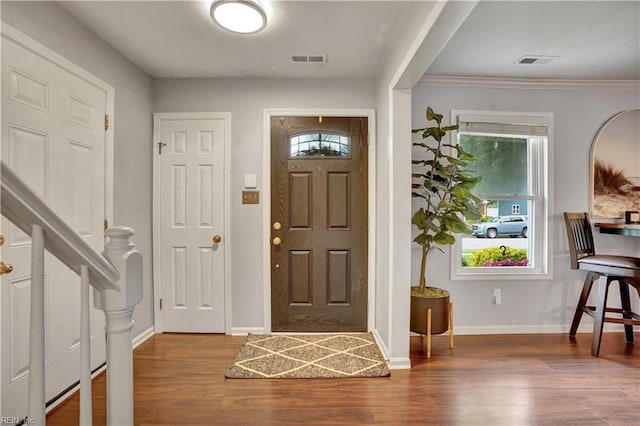 1240 Mozart Dr, Virginia Beach, VA 23454 - entryway with wood finished floors and baseboards