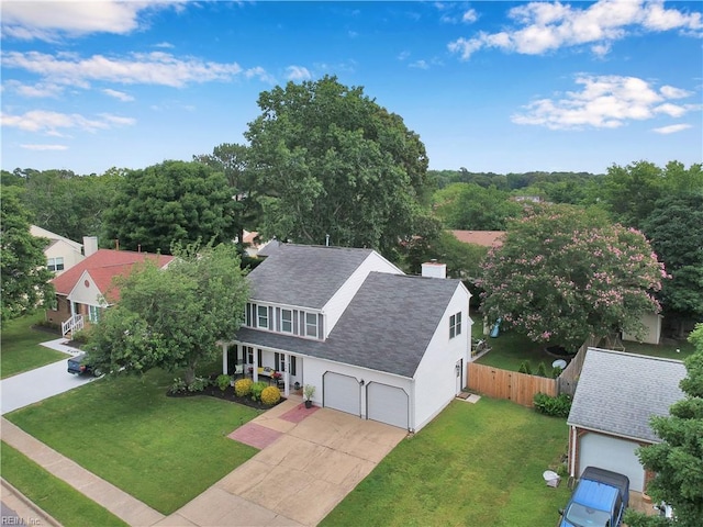 1240 Mozart Dr, Virginia Beach, VA 23454 - view from above of property
