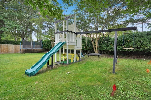 1240 Mozart Dr, Virginia Beach, VA 23454 - view of play area featuring a trampoline