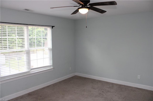1158 Virginia Ave, Chesapeake, VA 23324 - empty room with carpet floors, a ceiling fan, and baseboards