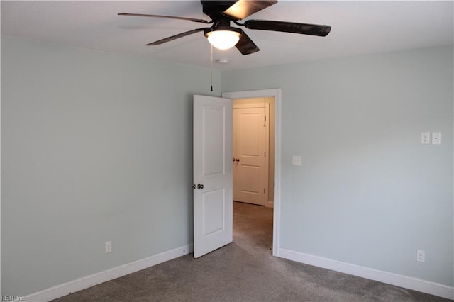 1158 Virginia Ave, Chesapeake, VA 23324 - carpeted empty room with a ceiling fan and baseboards