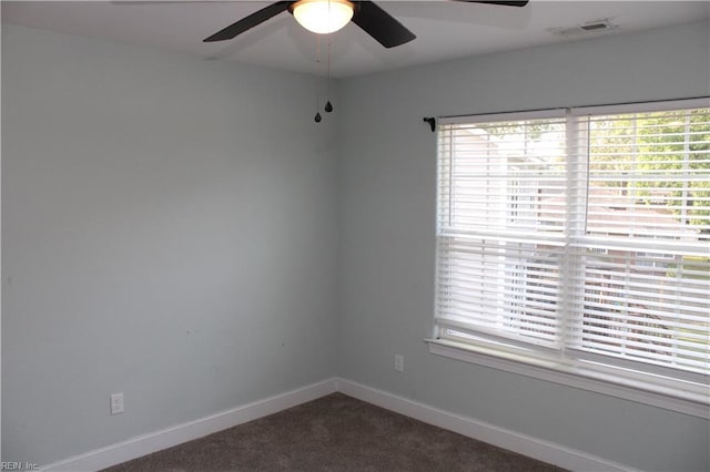 1158 Virginia Ave, Chesapeake, VA 23324 - carpeted spare room featuring a ceiling fan, plenty of natural light, and baseboards