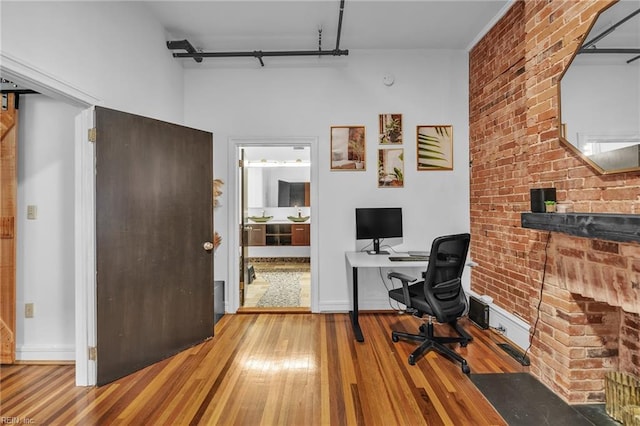 111 W Tazewell St Unit 200, Norfolk, VA 23510 - office space featuring hardwood / wood-style flooring and baseboards