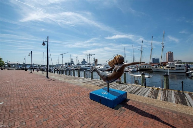 111 W Tazewell St Unit 200, Norfolk, VA 23510 - dock area featuring a water view