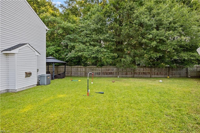 1244 Bell Tower Arch, Chesapeake, VA 23324 - view of yard featuring a gazebo and central AC unit