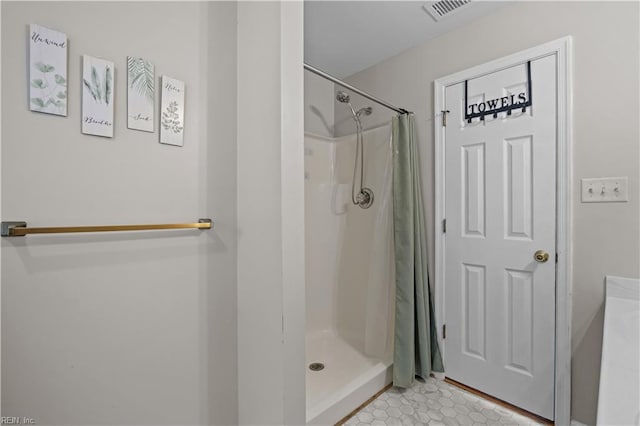 1244 Bell Tower Arch, Chesapeake, VA 23324 - bathroom featuring a shower stall and tile patterned flooring