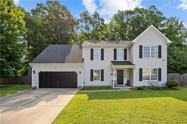 1244 Bell Tower Arch, Chesapeake, VA 23324 - view of front of house with an attached garage and concrete driveway