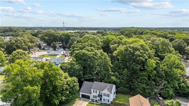 1244 Bell Tower Arch, Chesapeake, VA 23324 - bird's eye view of a heavily wooded area