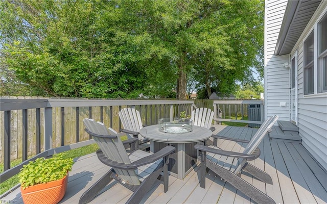 1213 Mozart Dr, Virginia Beach, VA 23454 - deck featuring outdoor dining area