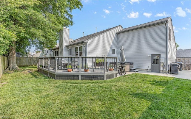 1213 Mozart Dr, Virginia Beach, VA 23454 - back of house featuring a wooden deck and a patio area