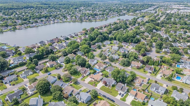 1213 Mozart Dr, Virginia Beach, VA 23454 - aerial view of property and surrounding area with a nearby body of water and nearby suburban area