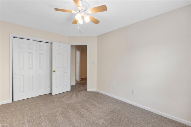 6 Elite Ct, Hampton, VA 23666 - unfurnished bedroom with carpet flooring, baseboards, a closet, and a ceiling fan