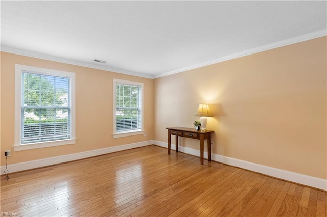 6 Elite Ct, Hampton, VA 23666 - empty room featuring light wood-style floors, crown molding, and baseboards