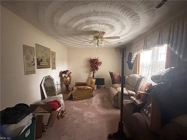 1649 Cardigan St, Chesapeake, VA 23324 - sitting room with carpet floors and a ceiling fan