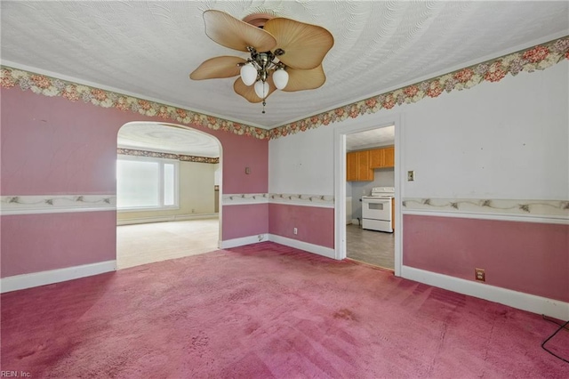 2718 Chesterfield Blvd, Norfolk, VA 23504 - carpeted empty room with a ceiling fan and baseboards
